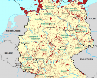 Karte FFH-Gebiete in Deutschland