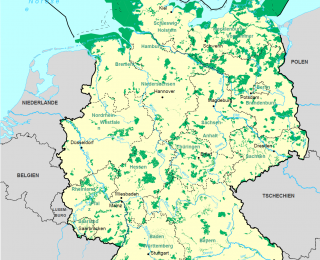 Karte Vogelschutzgebiete in Deutschland