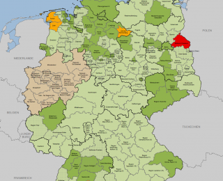 Karte: Landschaftsrahmenplanung in Deutschland