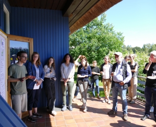 Postersession auf der Terasse