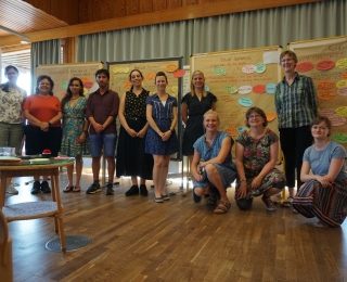 Gruppenbild der Teilnehmer*innen des Workshops vor Ort