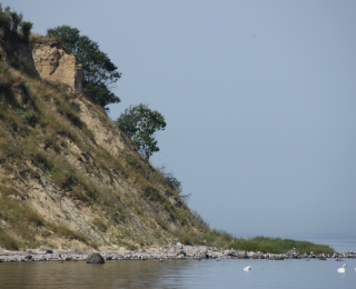 Steilküste am Ufer der Ostsee