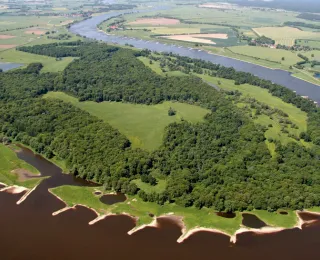 Luftbildaufnahme Hohe Garbe, Mittelelbe