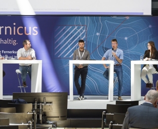 Podiumsdiskussion beim Fachforum Fernerkundung für den Naturschutz 