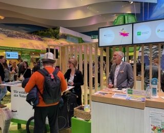 Messsestand von Naturstiftung David und Bundesamt für Naturschutz