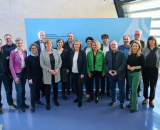 Ein Gruppenfoto mit Frau Lemke bei der Berufung des Beirats