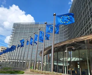  EU flags in Brussels