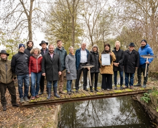 Übergabe Förderbescheid Fluss.Frei.Raum