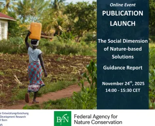 Banner Launch of the publication - The Social Dimension of Nature-based Solutions Guidance Report