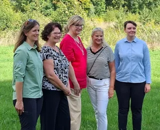 Carlotta Schulz, Sabine Riewenherm, Karin Arndt, Anke Leue und Nicola Brandorff