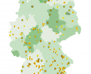 Karte: Gentechnikfreie Regionen in Deutschland