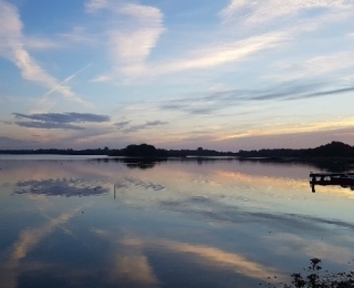 Sunrise over Lake Schaalsee